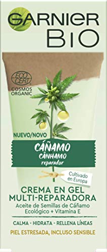 Garnier BIO Crema en Gel Multi-Reparadora con Aceite de Semillas de Cáñamo Ecológico y Vitamina E