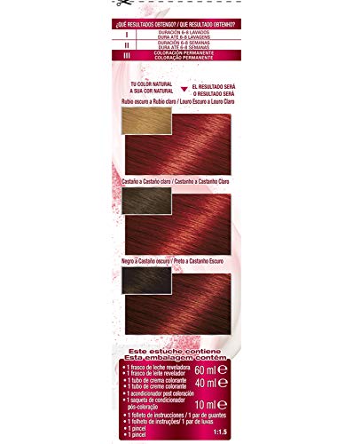 Garnier Color Sensation - Tinte Permanente Rojo Intenso 6.60, disponible en más de 20 tonos