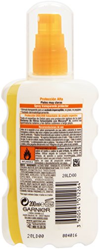 Garnier Delial Spray Protector Transparente, FPS50 - 20 cl