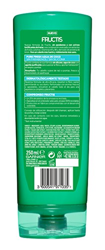 Garnier Fructis Acondicionador Pure Fresh Agua de Coco - 250 ml - [pack de 3]