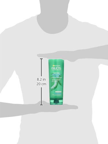 Garnier Fructis Pure Fresh Agua de Coco - Acondicionador Fortificante que Suaviza e Hidrata para Raíces Grasas y Puntas Secas, 300 ml