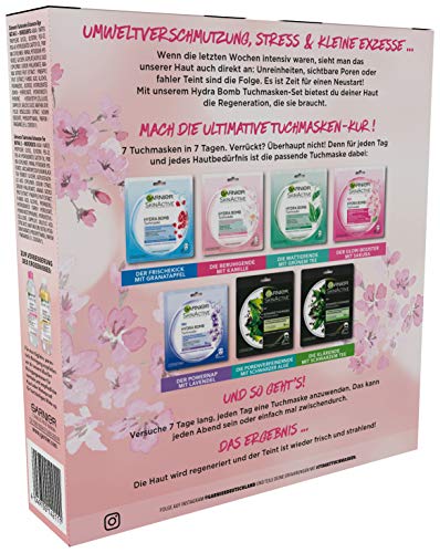 Garnier Hydra Bomb Toalla Máscaras Set