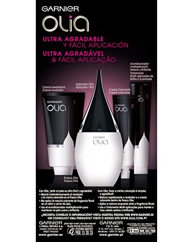 Garnier Olia Coloración Permanente sin Amoniaco, Agradable Aroma con Aceites Florales de Origen Natural, Color Bronce Oscuro 5.9