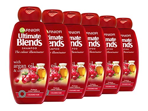 Garnier ultimate blends Argán Aceite de pelo champú, 360 ml, pack de 6