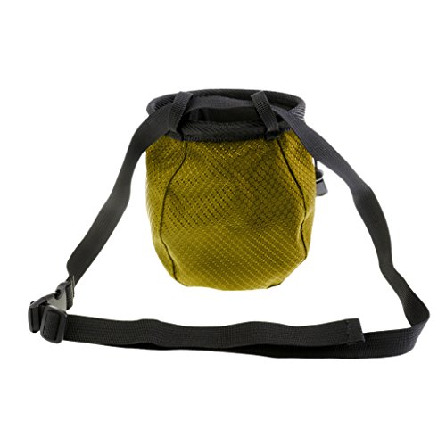 Gazechimp Bolsa Cilíndrica con Magnesio para Escalada con Cinturón Cordón Accesorio Deportivo - verde