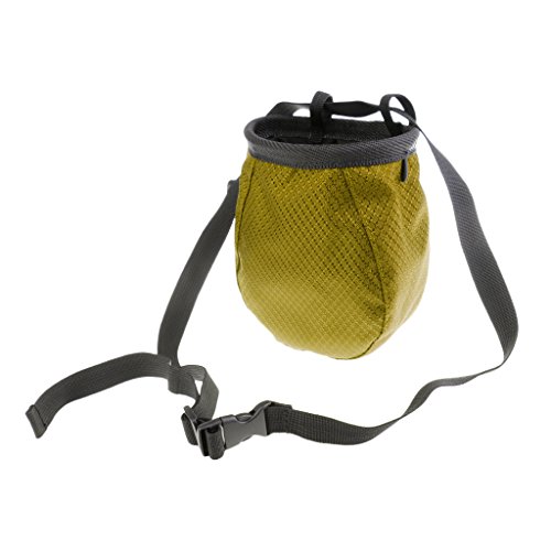 Gazechimp Bolsa Cilíndrica con Magnesio para Escalada con Cinturón Cordón Accesorio Deportivo - verde