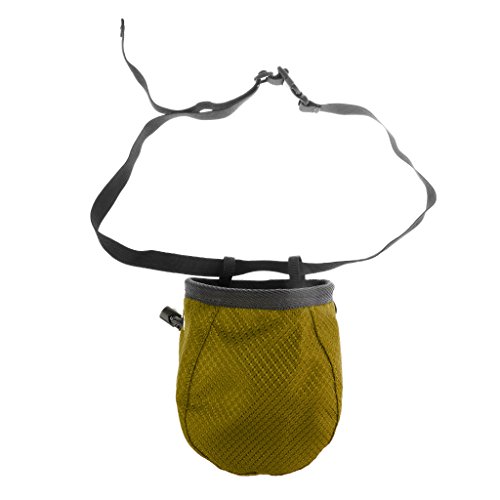 Gazechimp Bolsa Cilíndrica con Magnesio para Escalada con Cinturón Cordón Accesorio Deportivo - verde