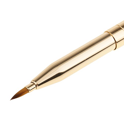 Gazechimp Nuevo 2 en 1 Pincel Retráctil de Labio y Ojo de Doble Final Herramienta de Maquillaje