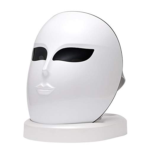 GBBG 7-Color LED Instrumento Facial de Belleza, Terapia de fotones Piel Herramientas de Cuidado, rejuvenecimiento de la Piel, Anti-acné Arrugas, y la Mejora Permanente de la Piel,A