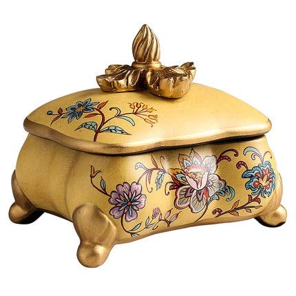 gdxy Joyero Caja Decorativa de Almacenamiento de Joyas Retro Creativa Decoraciones de Sala de Estar casera Exhibición Regalo de cumpleaños