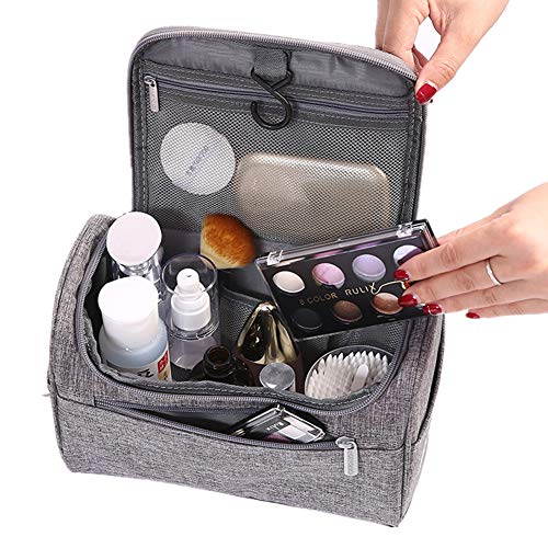 Geagodelia Bolsa de Aseo Cosméticos para Colgar Neceser de Viaje Impermeable y Plegable para Mujeres y Hombres Multifuncional para Vacaciones de Viaje