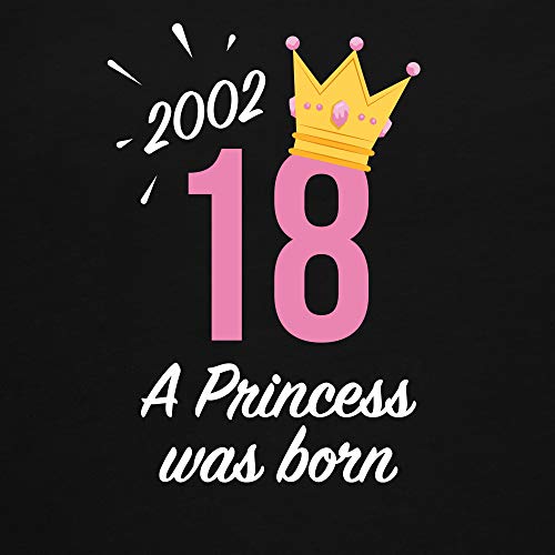 Geburtstag - 18 Geburtstag Mädchen Princess 2001 - Schwarz - L191 - Damen T-Shirt Rundhals … (Negro, M)