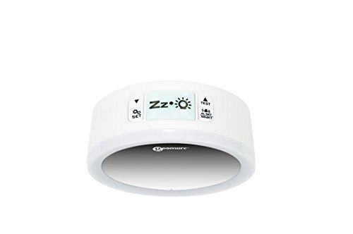 Geemarc Wake'n Shake Star - Despertador con vibración (95 dB, Corona de luz y Efecto Espejo)
