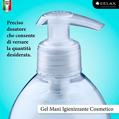 Gel cosmético antibacteriano para manos con aceite de árbol de té con aroma natural que aporta higiene y suavidad a las manos 100% Made in Italy