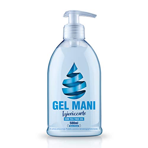 Gel cosmético antibacteriano para manos con aceite de árbol de té con aroma natural que aporta higiene y suavidad a las manos 100% Made in Italy