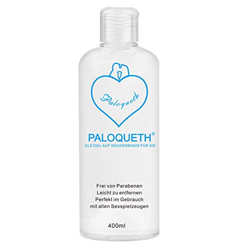 Gel Lubricante Base Agua,PALOQUETH （400ML）Gel Lubricante Íntimo Sexual a Base de Agua Natural Geles Efecto de Larga Duración Funciona con Todos los Tipos de Condones de Látex y Juguetes de Silicona