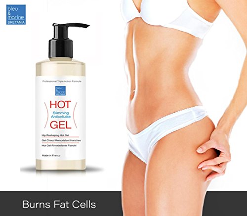 Gel Termico Anti Celulitis Adelgazante 200 ml con dispensador ● Hot Gel con Algas, Café y Aceites Esenciales ● Efecto Calor Drenante y Quema Grasa ● Reductor Abdominales Hombres