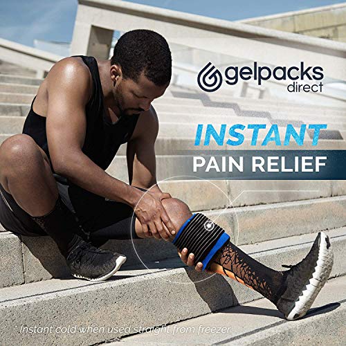GelpacksDirect - Bolsa de gel reutilizable para aplicar frío y calor - Con banda de compresión - Para alivio rápido del dolor