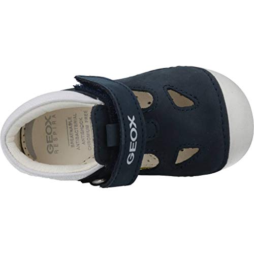 Geox B TUTIM A, Zapatillas para Bebés, Navy/White C4211, 21 EU