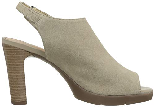 Geox D Annya High Sandal a Sandalias con Punta Abierta para Mujer,Beige ( Lt Taupe C6738) , 36.5 EU
