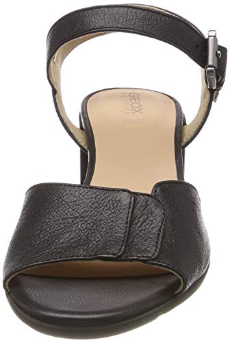 Geox D MARYKARMEN Mid San, Sandalias con Punta Abierta para Mujer, Black C9999, 40 EU