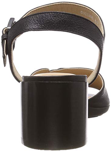 Geox D MARYKARMEN Mid San, Sandalias con Punta Abierta para Mujer, Black C9999, 40 EU