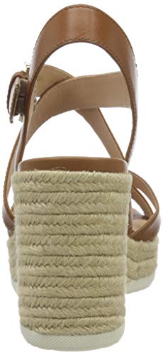 Geox D Ponza A, Sandalias con Plataforma para Mujer, Marrón (Cognac C6001), 39 EU