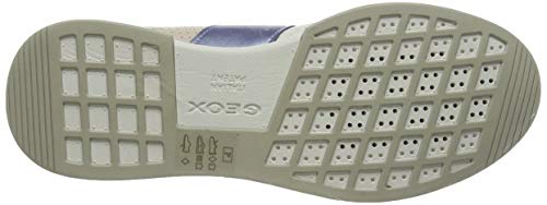 Geox D SUZZIE B, Zapatillas para Mujer, Marfil (Off White/Lt Blue C0160), 38 EU