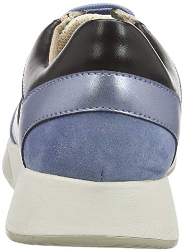 Geox D SUZZIE B, Zapatillas para Mujer, Marfil (Off White/Lt Blue C0160), 38 EU