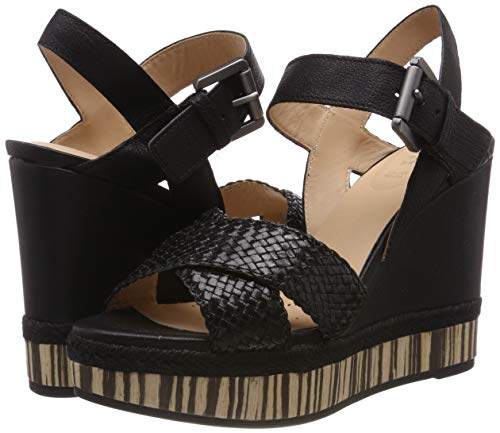 Geox D YULIMAR C, Sandalias con Punta Abierta para Mujer, Black C9999, 39 EU