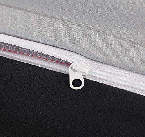 GFYL Funda de edredón con diseño de Huskies, Niño Creativo 3D Animal Husky Imprimiendo Funda nórdica y Funda de Almohada Tener Cremallera, Cuidado Ultra Suave y Fácil,200x220cm(59.1x86.6inches)