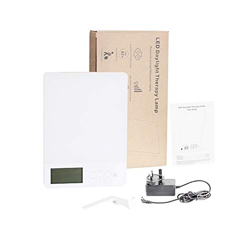 GFYL Lámpara de luz Diurna10000 Lux Espectro Completo, Luz Solar Simulada, con Temporizador y Pantalla, Color Doble Azul y Blanco, Brillo Ajustable, contra depresión Invierno