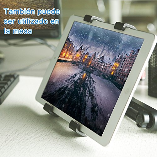 GHB Soporte para Tablet con Adaptador para Reposacabezas de Coche - Compatible con iPad, Samsung Galaxy y otras Tabletas de 7-10 Pulgadas
