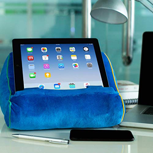 Gifts for Readers & Writers Soporte sofá de Lectura, Atril para Libros, iPad, Tablet, eReader, cojín de Descanso, Idea de Regalo - Modelo Azul