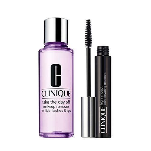 Gifts & Sets por Clinique Máscara de alto impacto 01 negro 8,5 ml & Take The Day Off Removedor de maquillaje para tapas, pestañas y labios, 125 ml