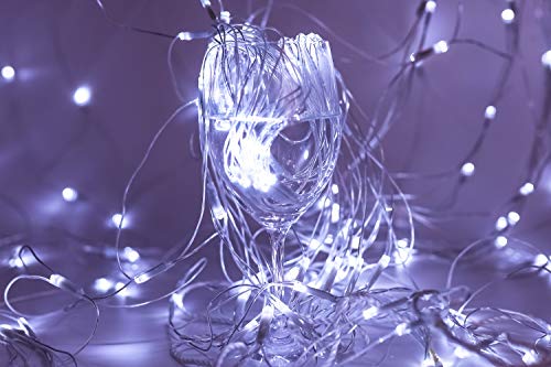 Gigonic - Guirnalda de luces led (100 x 160 ledes, luz blanca cálida, para interior y exterior), Luz blanca cálida y fría, 9 modos., 320LED