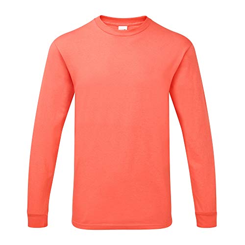 Gildan - Jersey de Manga Larga Modelo Hammer para Hombre (4XL) (Rojo Escarlata Deportivo)