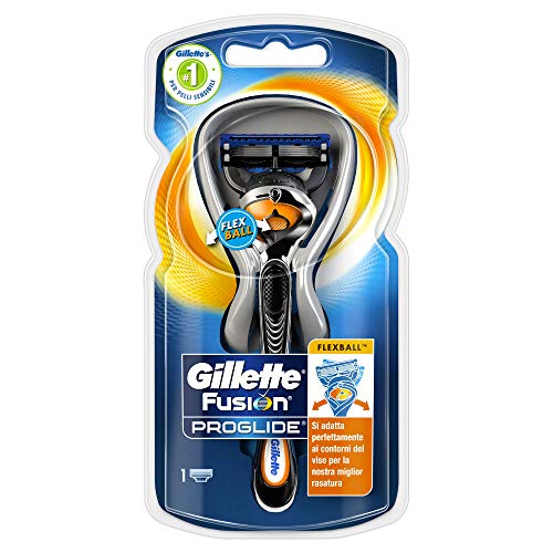 Gillette Fusion ProGlide FlexBall - Maquinilla de afeitar para hombre, 1 cabezal con 5 hojas, color negro