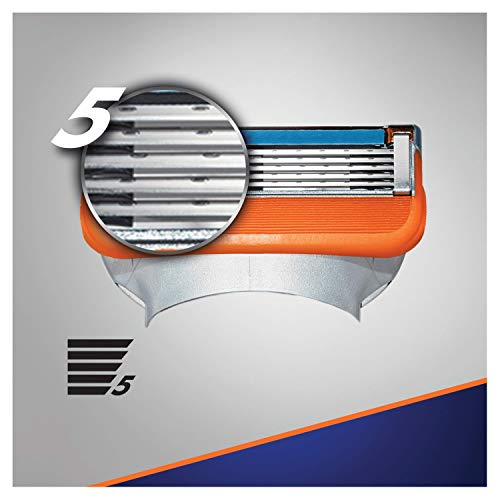 Gillette Fusion5 cuchillas de afeitar para hombre/12 recambios/5 hojas anti-friction