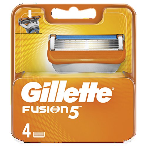 Gillette Fusion5 Maquinilla De Afeitar, 4 Recambios, 5 Hojas Antifricción, Para Un Afeitado Imperceptible