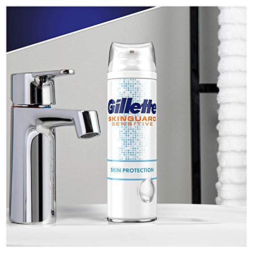 Gillette SkinGuard Espuma de Afeitar para Piel Sensible 250 ml - Pack de 6