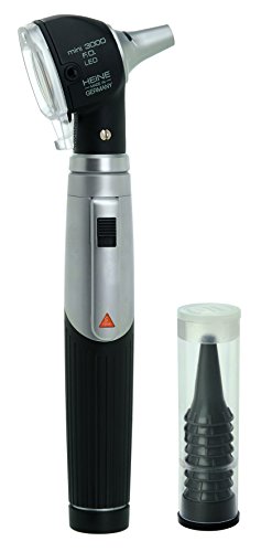 Gima Heine Mini 3000 LED F.O. Otoscopio, color negro