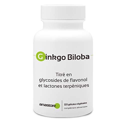 GINKGO BILOBA * 60 mg / 120 Cápsulas * Titulado al 24% min. de glucósidos de flavonol y al 6% min. de lactonas terpénicas * Cerebro