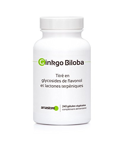 GINKGO BILOBA * 60 mg / 240 Cápsulas * Titulado al 24% min. de glucósidos de flavonol y al 6% min. de lactonas terpénicas * Cerebro