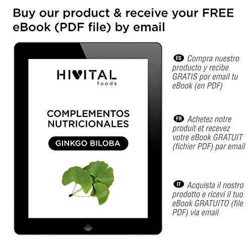 Ginkgo Biloba 6000 mg | 210 cápsulas veganas para 7 meses | 100% Natural con 24% Flavonoides y 6% Terpenos | Potente antioxidante que mejora la memoria, la concentración y la circulación sanguínea