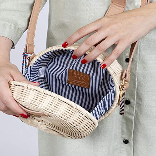 Gioseppo LERICCI, Bolso bandolera para Mujer, Beige (Natural), 9x16x16 cm (W x H x L)