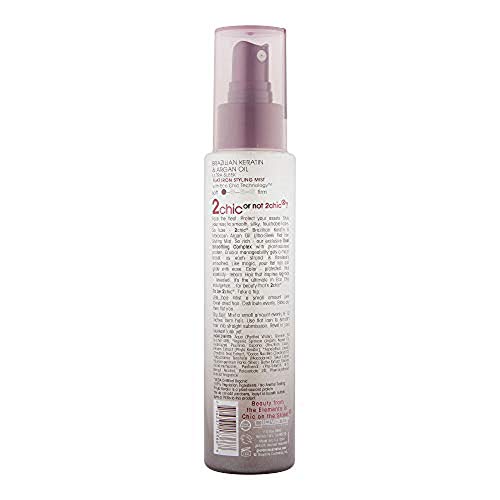 Giovanni - Spray para Alisar con Plancha 2Chic - Queratina Brasileña y Aceite de Argan