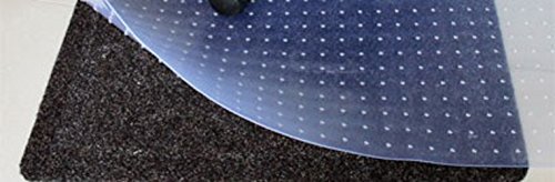 GIOVARA Claro Silla Alfombrilla para alfombras de Pelo Low-Medium Suelos, Rectangular, Material de Alta Resistencia de Impacto, Antideslizante, Non-Recycling, 75x120cm (2.5'x4')