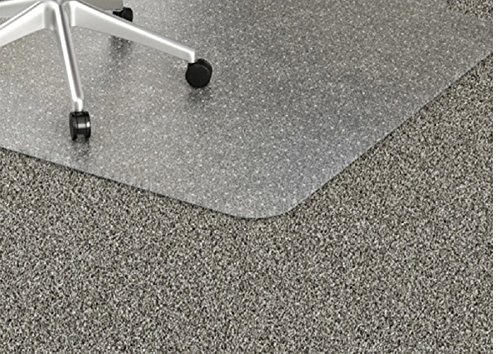 GIOVARA Claro Silla Alfombrilla para alfombras de Pelo Low-Medium Suelos, Rectangular, Material de Alta Resistencia de Impacto, Antideslizante, Non-Recycling, 75x120cm (2.5'x4')