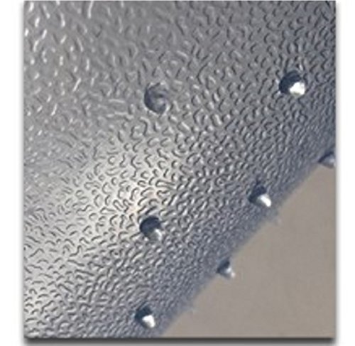 GIOVARA Claro Silla Alfombrilla para alfombras de Pelo Low-Medium Suelos, Rectangular, Material de Alta Resistencia de Impacto, Antideslizante, Non-Recycling, 75x120cm (2.5'x4')